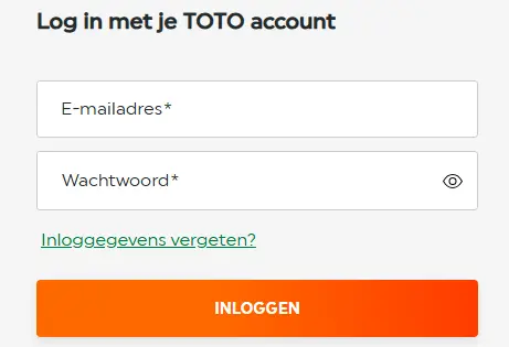 Inloggedeelte – toegang tot spelersaccount